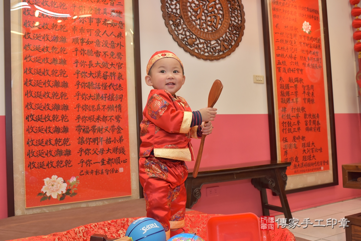 台中市北區蕭寶寶古禮抓周祝福活動。2022.02.13 照片1