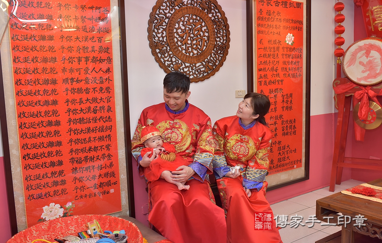 台中市北區王寶寶古禮收涎祝福活動。2022.02.26 照片12