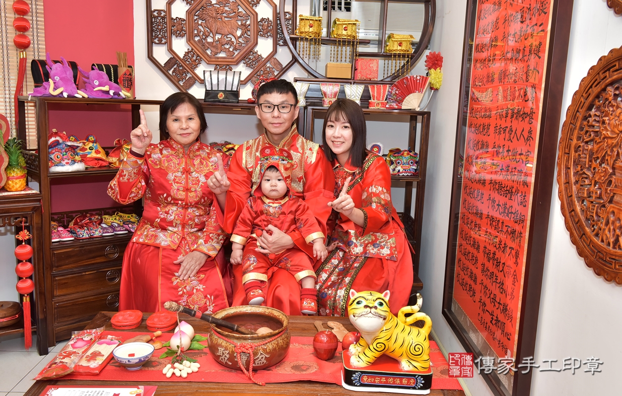 新竹市香山區黃寶寶古禮抓周祝福活動。2022.01.18 照片11