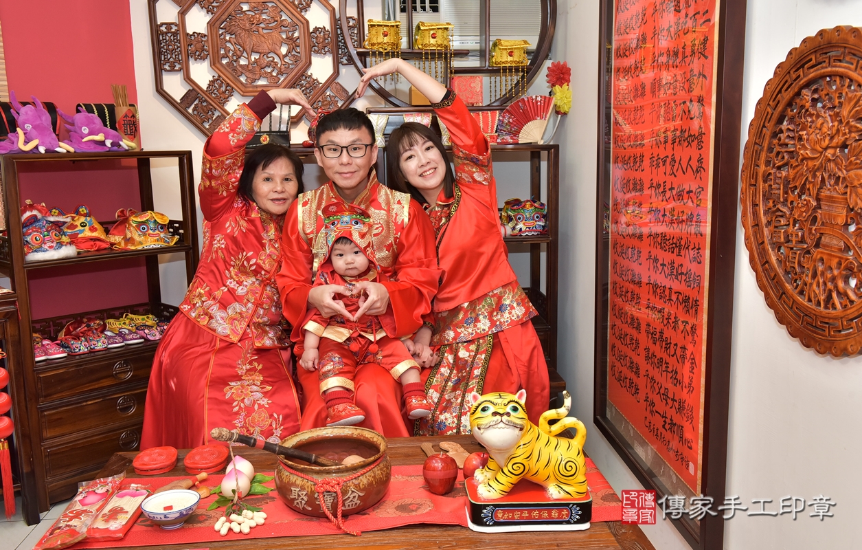 新竹市香山區黃寶寶古禮抓周祝福活動。2022.01.18 照片12