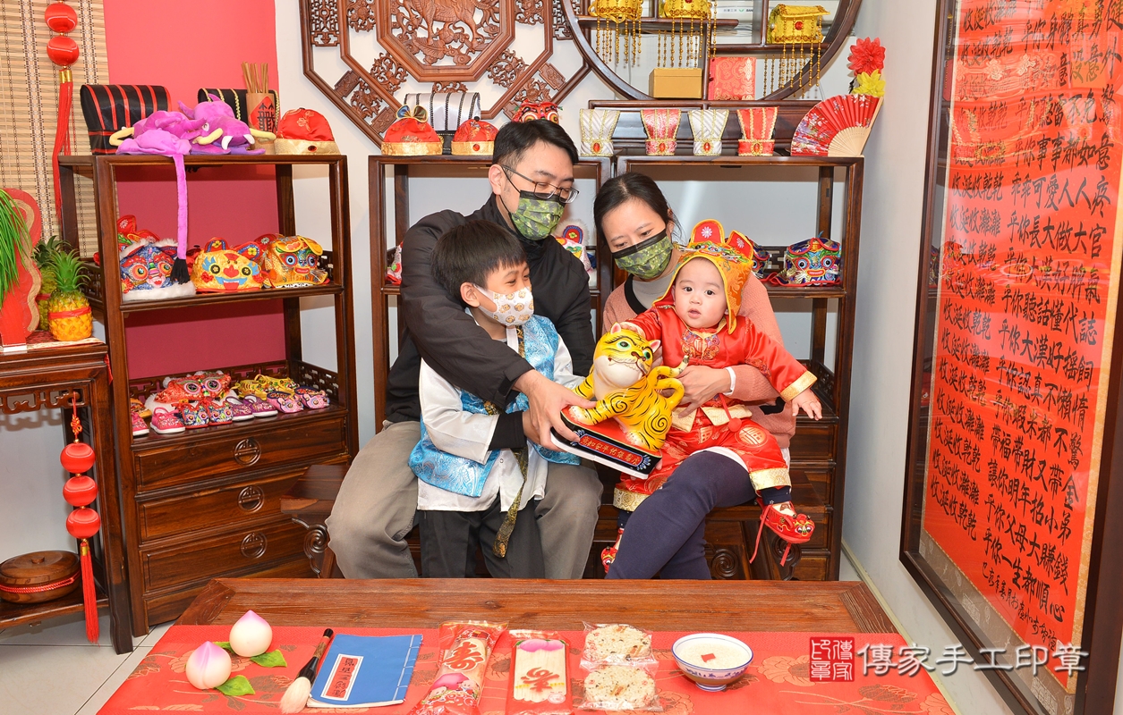 新竹市香山區徐寶寶古禮抓周祝福活動。2022.02.10 照片11
