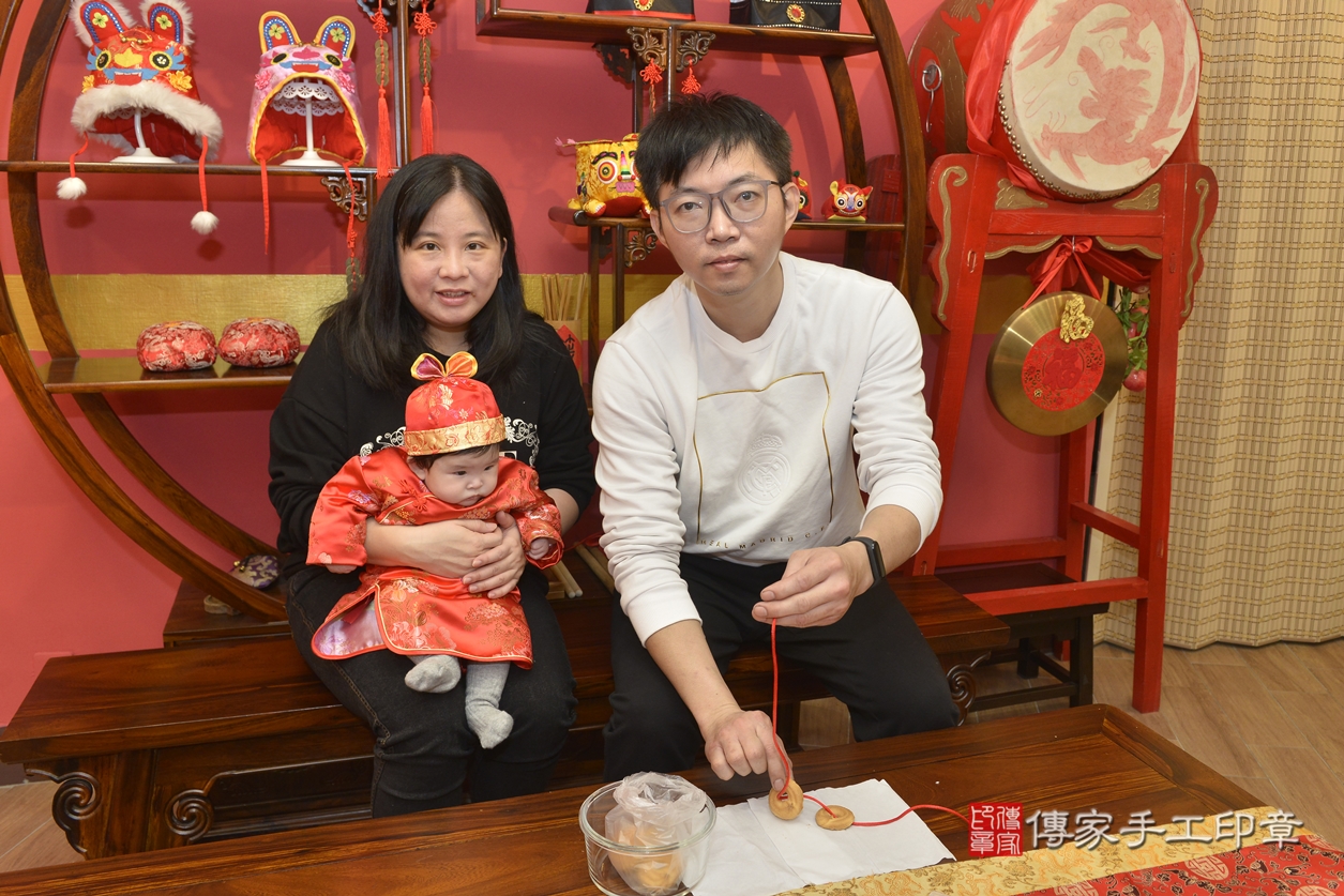 新北市永和區彭寶寶古禮收涎祝福活動。2022.02.09 照片13