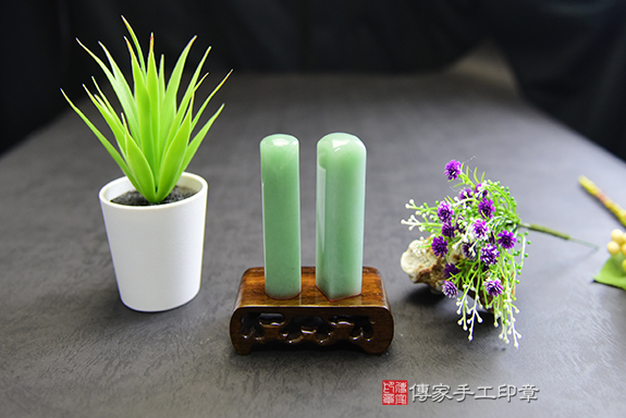 『出奇制勝的靈感-生命之石』 手鐲料東菱玉印鑑章　傳家手工印章－台南店111.11.26