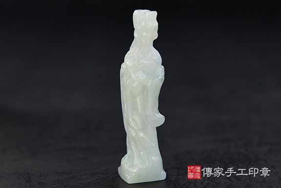 頂級翡翠媽祖個人章：開運印章、對章
