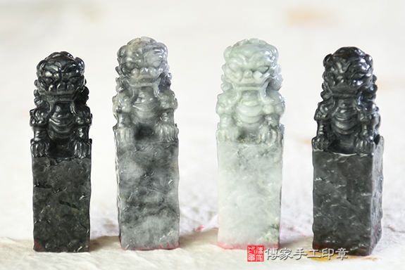 專業代刻~代刻個人印章、代刻緬甸玉印章、代刻翡翠印章、翡翠材質介紹、翡翠成品分享(傳家意章台南店112.3.3)