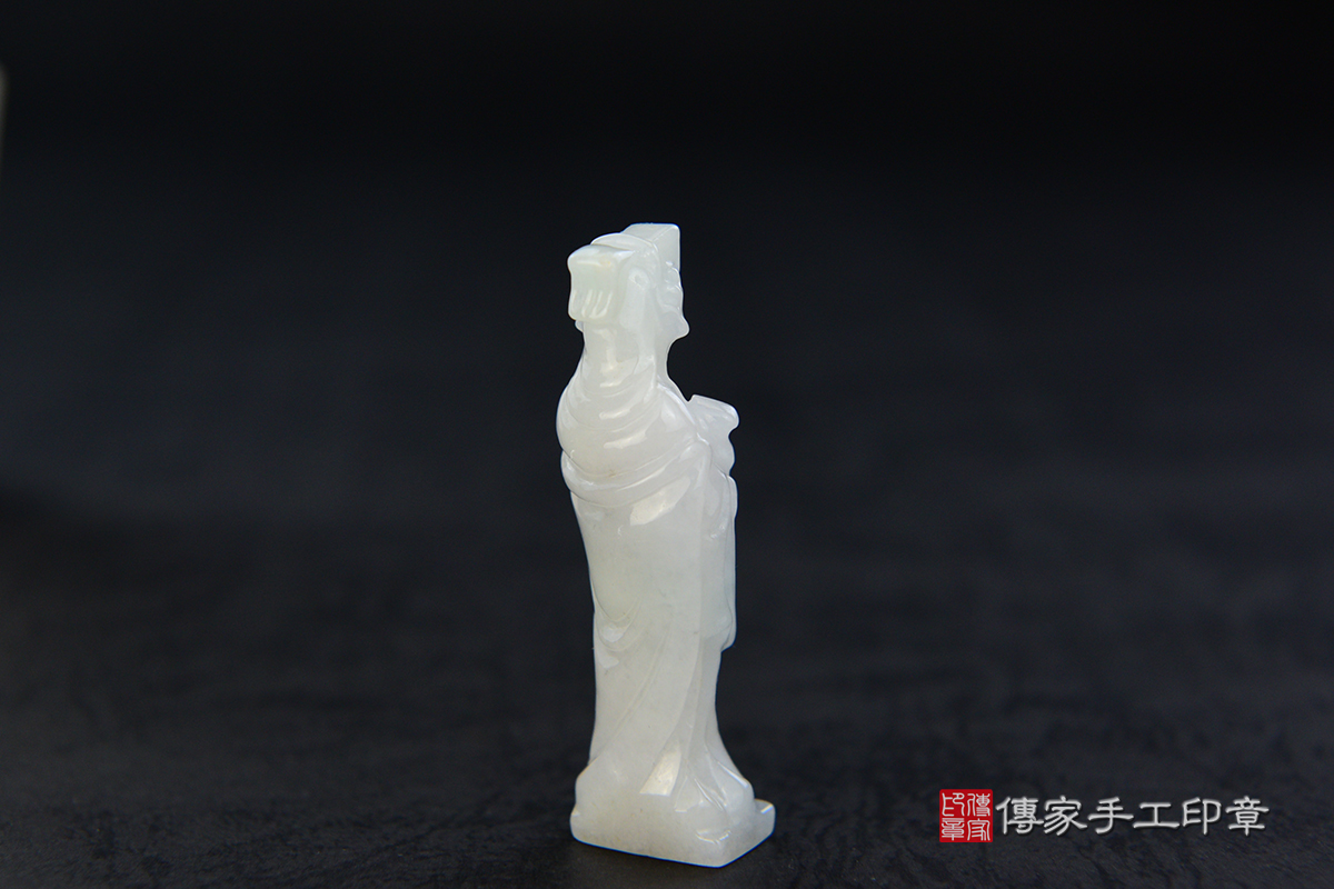 -雍容典雅-翡翠觀音緬甸玉印章-傳家手工印章 高雄店112.10.9 -雍容典雅-翡翠觀音緬甸玉印章-傳家手工印章 高雄店112.10.9