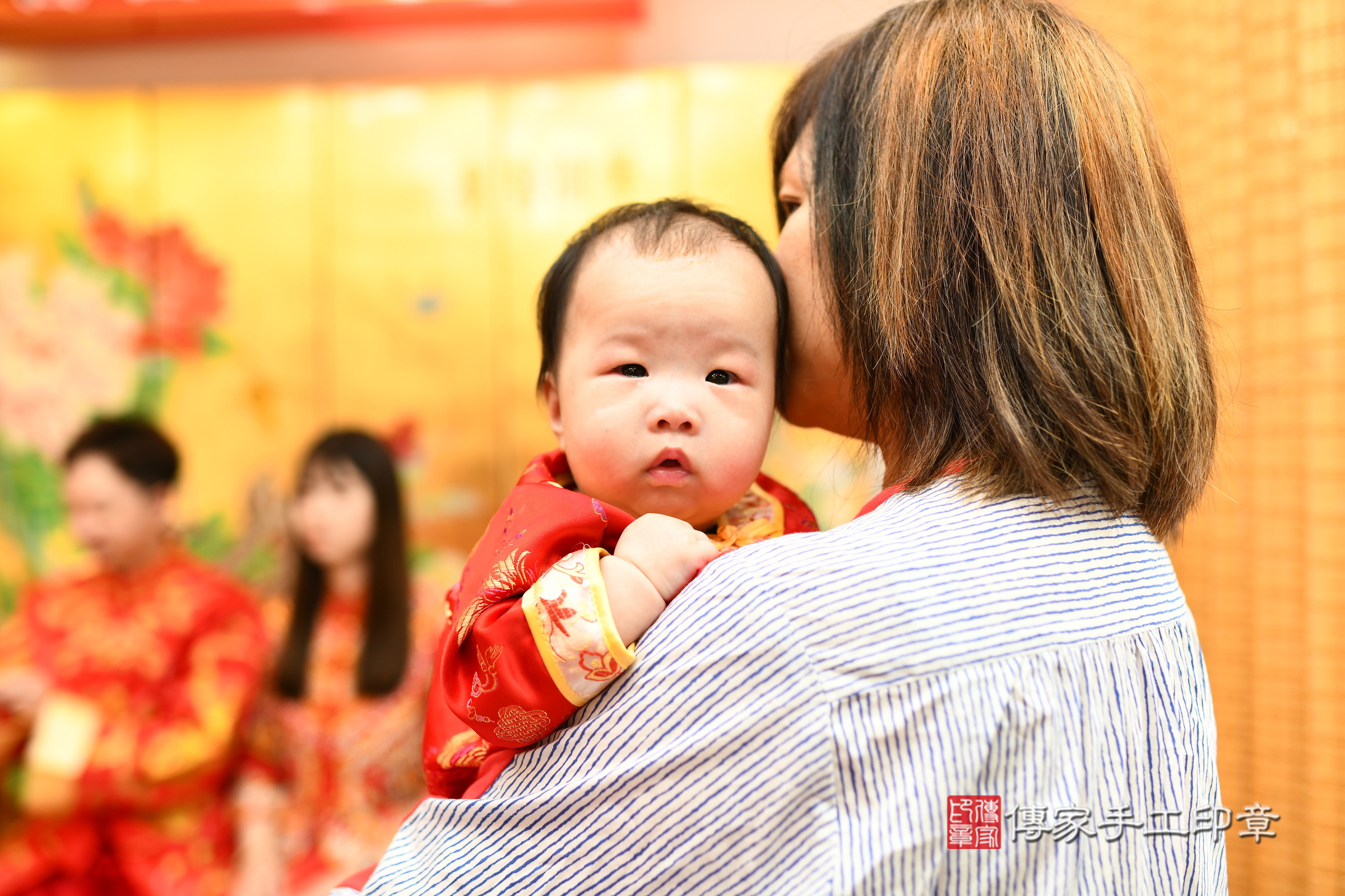 台北市大同區姸姸寶寶收涎推薦：傳家台北店收涎中國風會場，嬰兒古禮收涎收口水流程儀式、收涎吉祥話、收涎餅乾、收涎拍照。收涎證書。2024.3.17，照片8