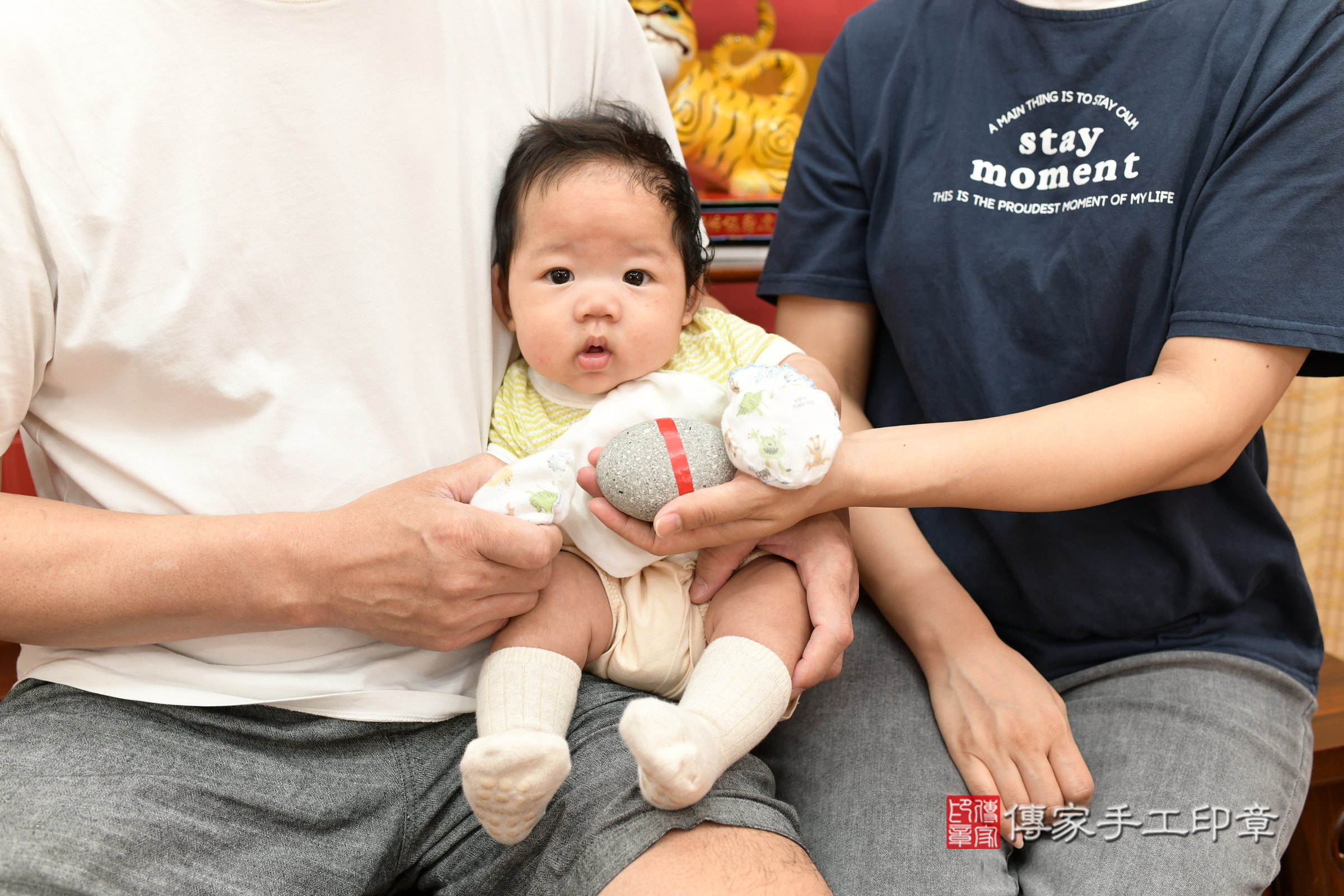 漢漢寶寶(新北市永和區嬰兒寶寶滿月剃頭理髮、嬰兒剃胎毛儀式吉祥話)。中國風會場，爸媽寶貝穿「日中韓」古裝禮服。專業拍照、證書。★購買「臍帶章、肚臍章、胎毛筆刷印章」贈送：剃頭、收涎、抓周，三選一。2024.4.12，照片6