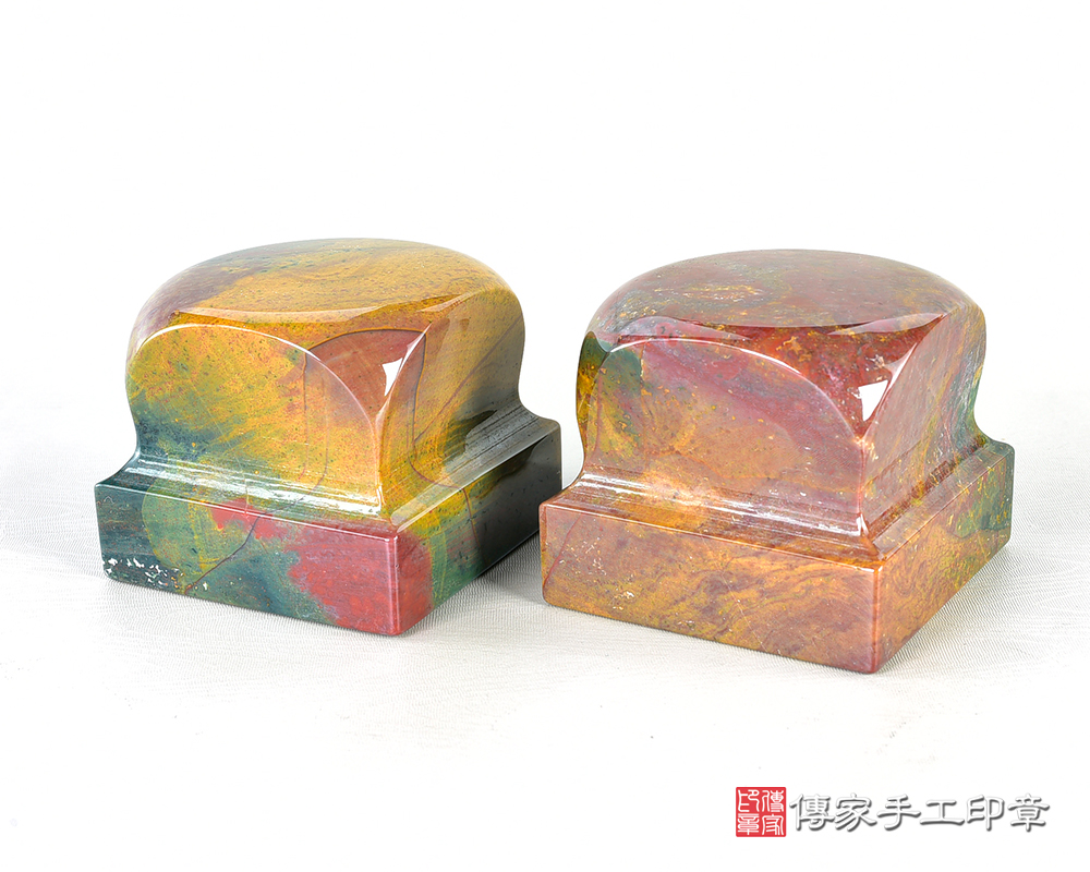 頂級巴西水草玉(紅黃綠三彩):廟章、神明印章、大印章 頂級巴西水草玉(紅黃綠三彩):廟章、神明印章、大印章