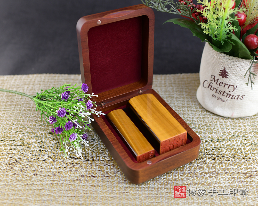 霸氣滿滿!黃虎眼石公司大小章 傳家手工印章-台南店113.7.7 霸氣滿滿!黃虎眼石公司大小章 傳家手工印章-台南店113.7.7