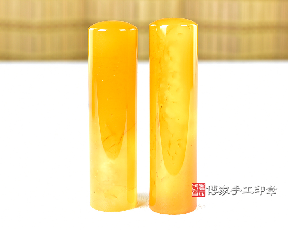 傳家手工印章實際成品:巴西太陽花黃瑪瑙:開運印章、臍帶印章 傳家手工印章實際成品:巴西太陽花黃瑪瑙:開運印章、臍帶印章