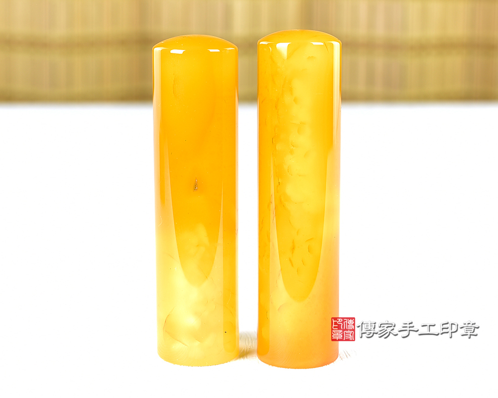 傳家手工印章實際成品:巴西太陽花黃瑪瑙:開運印章、臍帶印章 傳家手工印章實際成品:巴西太陽花黃瑪瑙:開運印章、臍帶印章
