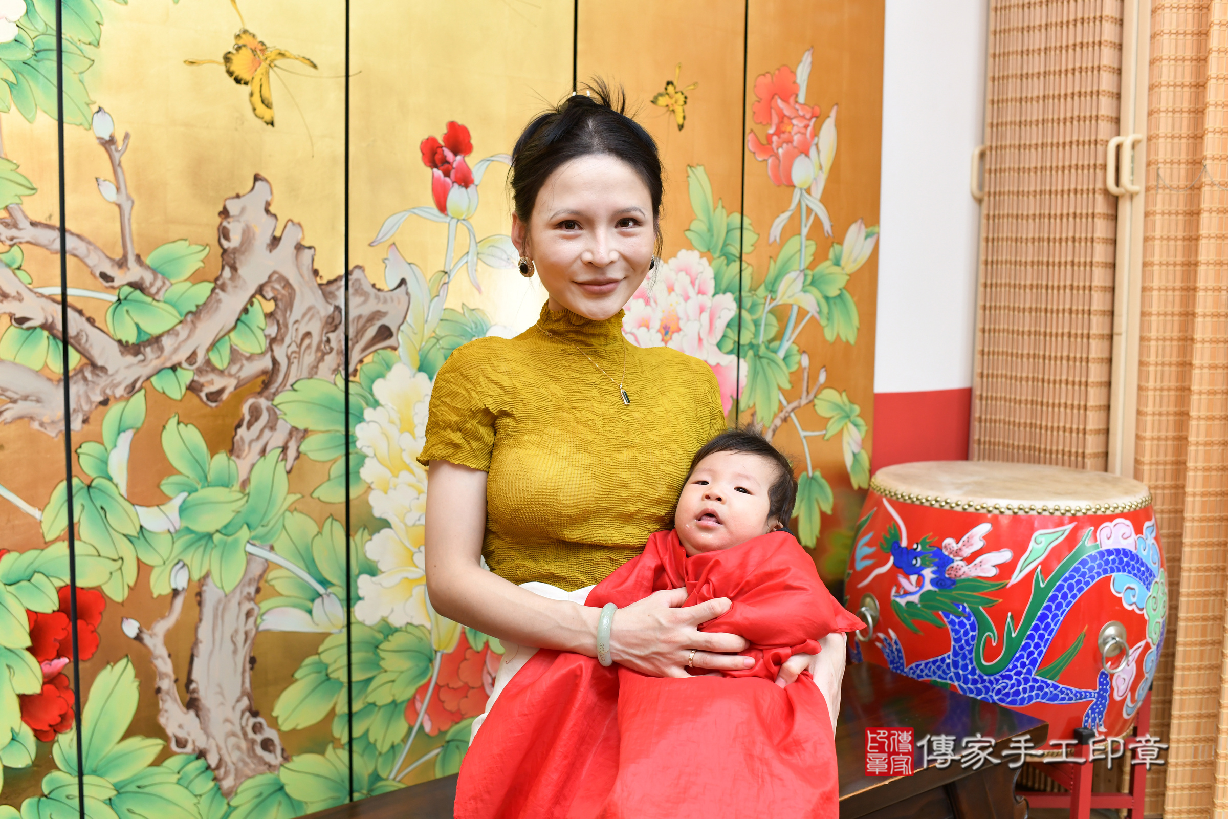 星星寶寶(台北市大同區嬰兒寶寶滿月剃頭理髮、嬰兒剃胎毛儀式吉祥話)。中國風會場，爸媽寶貝穿「日中韓」古裝禮服。專業拍照、證書。★購買「臍帶章、肚臍章、胎毛筆刷印章」贈送：剃頭、收涎、抓周，三選一。2024.8.2，照片12