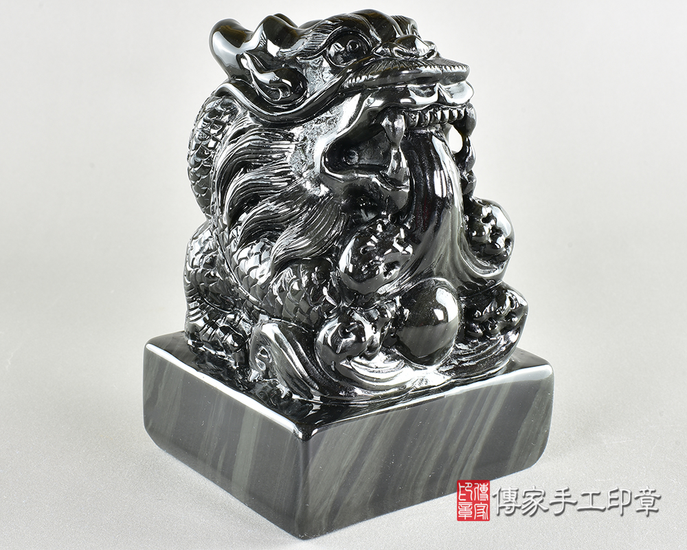 客製化炫彩黑曜石廟章 客製化炫彩黑曜石廟章