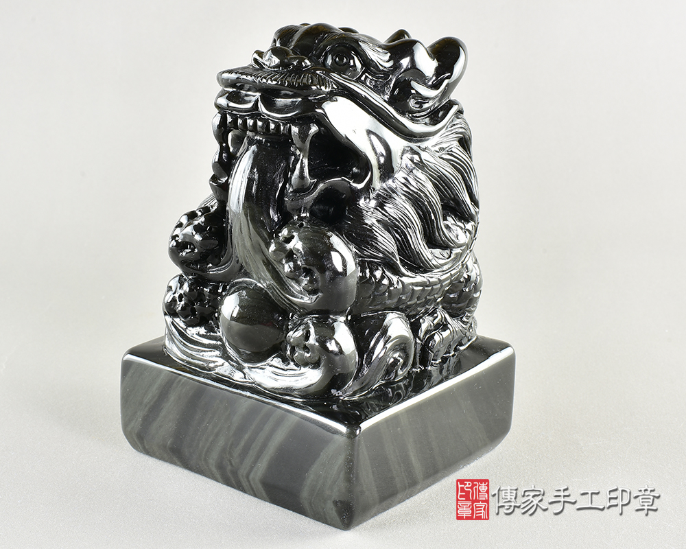 客製化炫彩黑曜石廟章 客製化炫彩黑曜石廟章