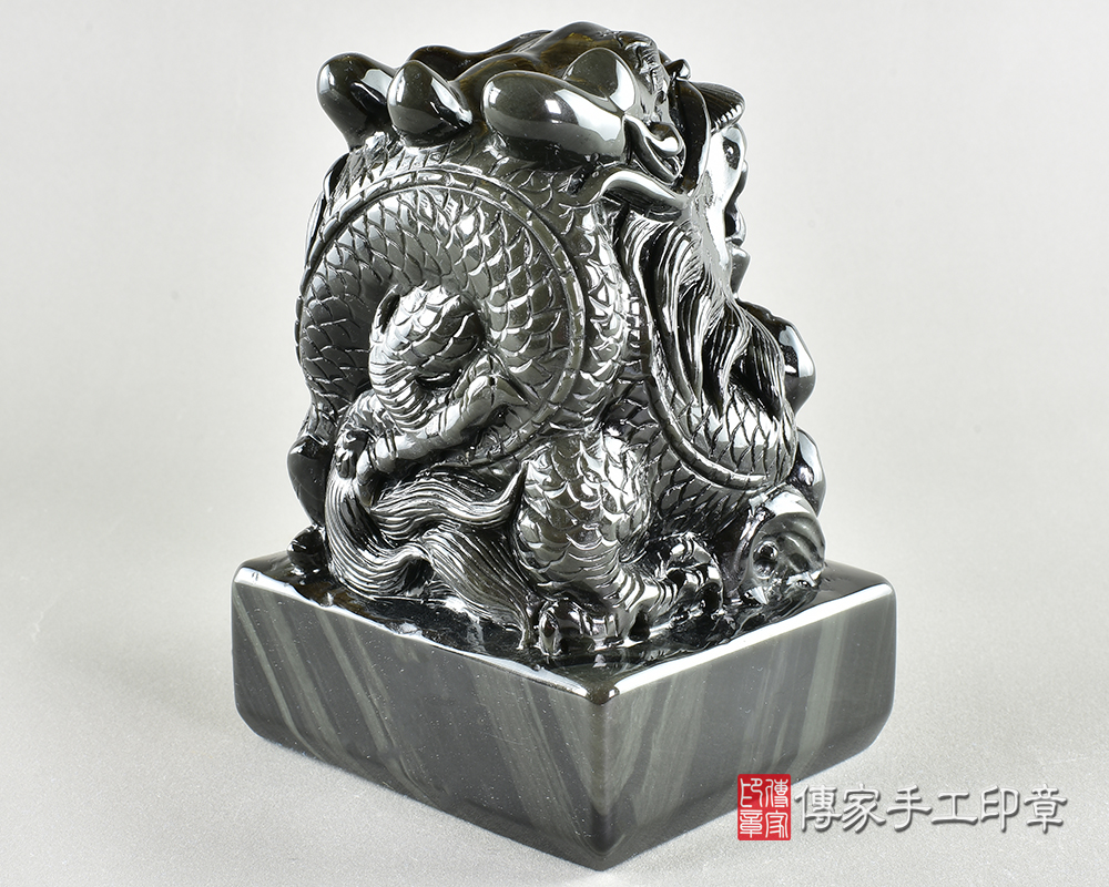 客製化炫彩黑曜石廟章 客製化炫彩黑曜石廟章