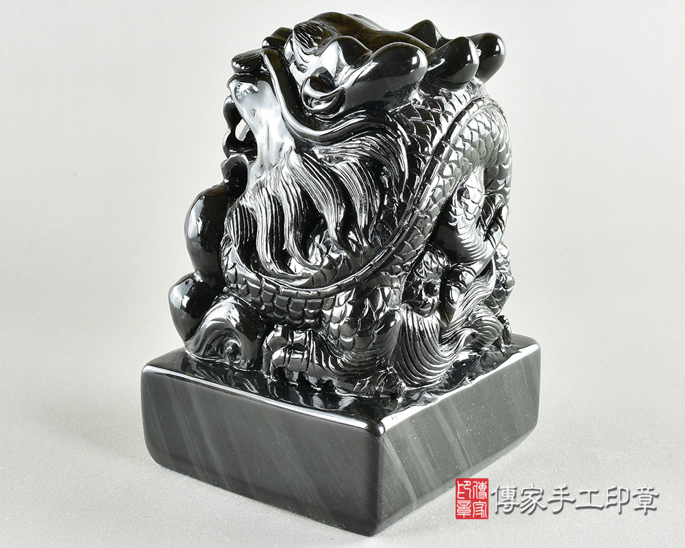 客製化炫彩黑曜石廟章 客製化炫彩黑曜石廟章