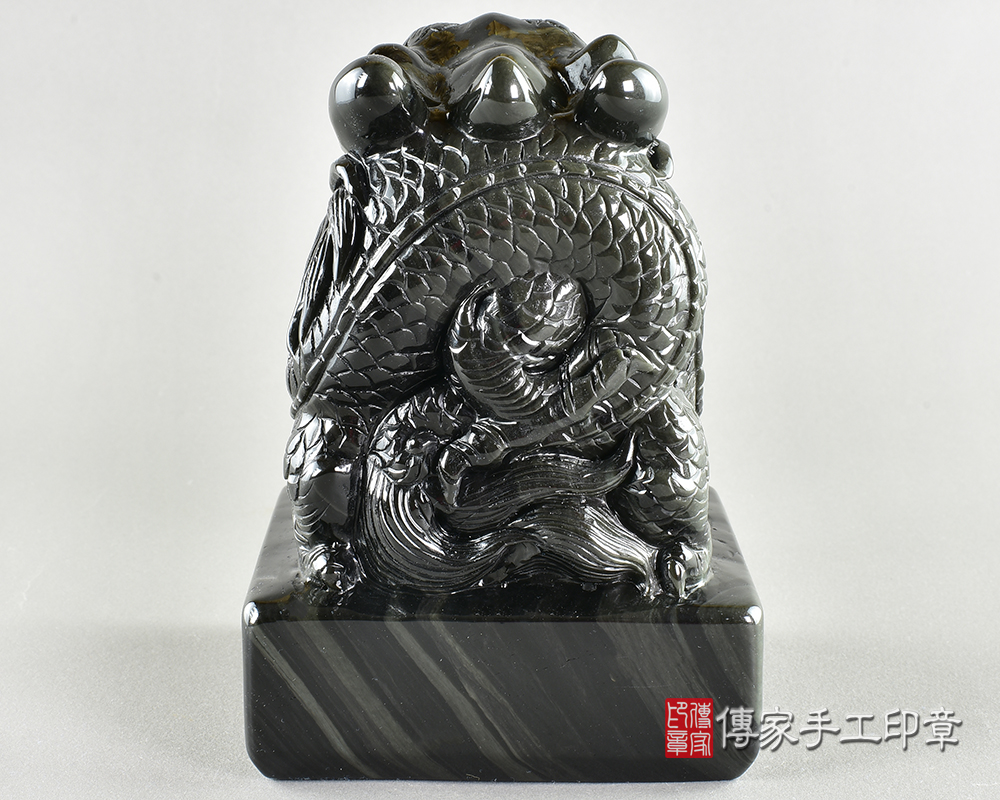 客製化炫彩黑曜石廟章 客製化炫彩黑曜石廟章