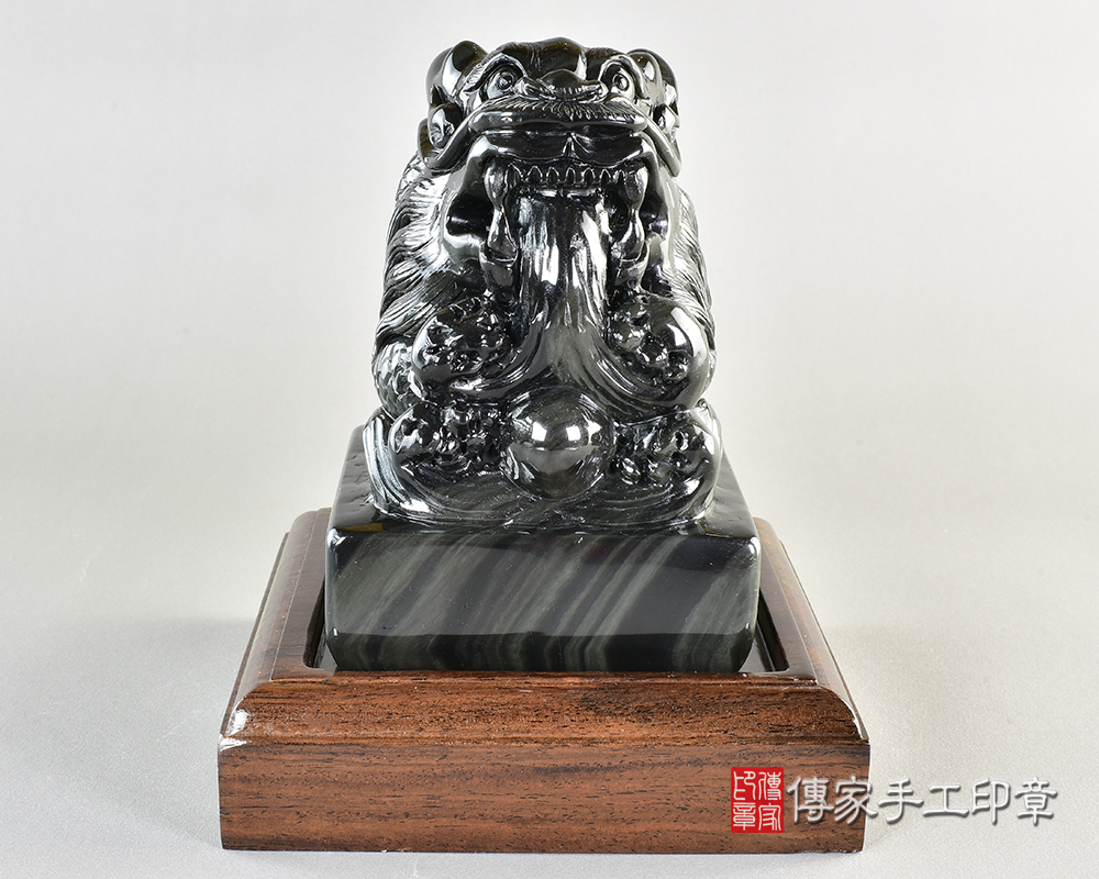 客製化炫彩黑曜石廟章 客製化炫彩黑曜石廟章