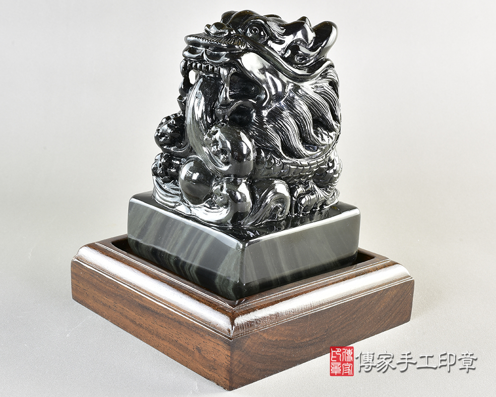 客製化炫彩黑曜石廟章 客製化炫彩黑曜石廟章