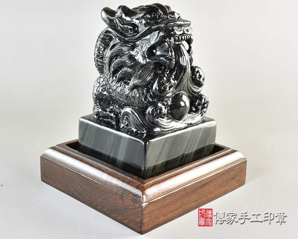 客製化炫彩黑曜石廟章 客製化炫彩黑曜石廟章