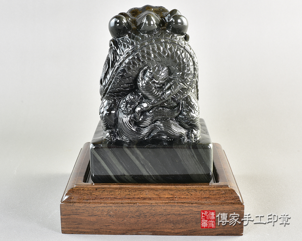 客製化炫彩黑曜石廟章 客製化炫彩黑曜石廟章