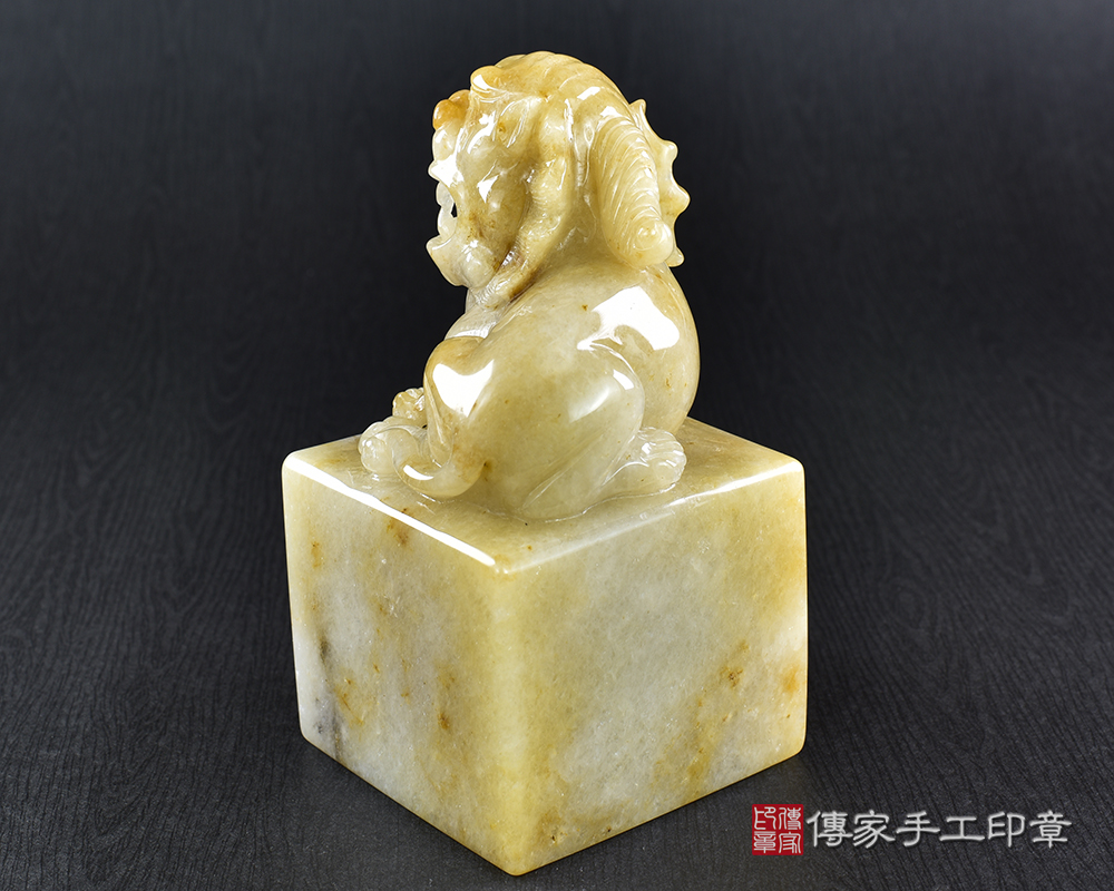 傳家手工印章實際成品:頂級新疆黃玉精雕貔貅廟章:廟章、神明印章、大印章 傳家手工印章實際成品:頂級新疆黃玉精雕貔貅廟章:廟章、神明印章、大印章