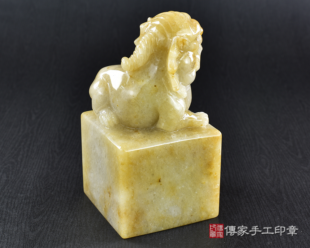 傳家手工印章實際成品:頂級新疆黃玉精雕貔貅廟章:廟章、神明印章、大印章 傳家手工印章實際成品:頂級新疆黃玉精雕貔貅廟章:廟章、神明印章、大印章