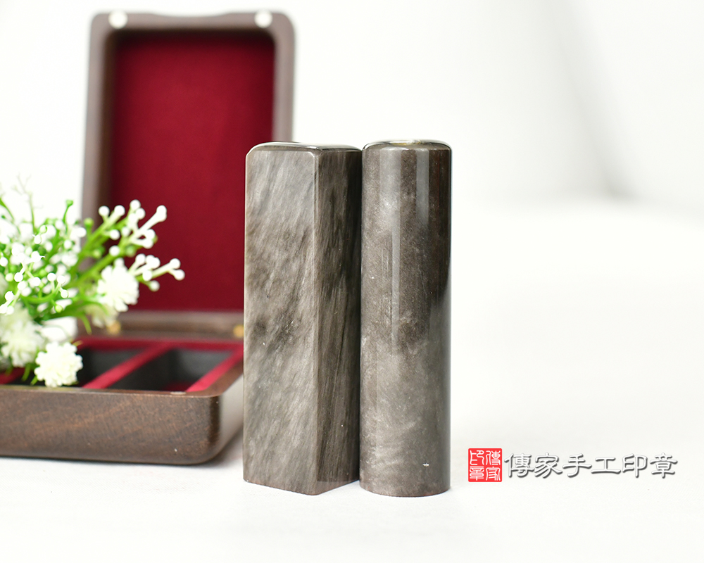 像星河一樣閃耀~銀曜石臍帶印章、胎毛印章、發財章 傳家手工印章台南店113.12.23