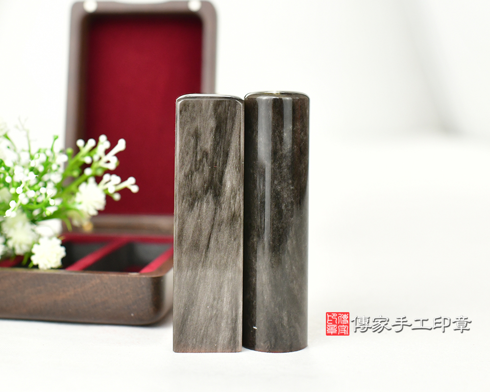 像星河一樣閃耀~銀曜石臍帶印章、胎毛印章、發財章 傳家手工印章台南店113.12.23