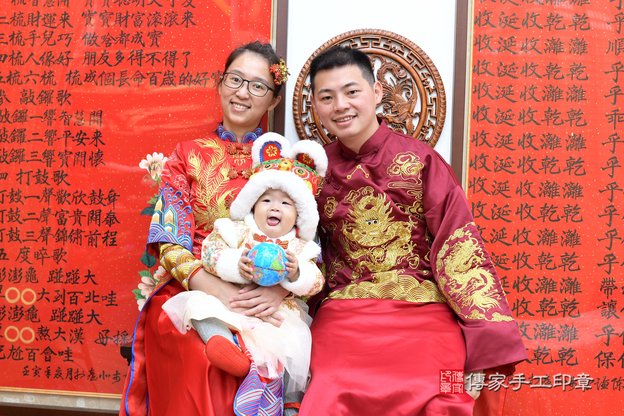 台北市大同區小嫻寶寶抓周推薦：傳家台北店抓周度脺中國風會場，嬰兒古禮抓周流程儀式吉祥話、抓周道具物品24種、拍照。抓周證書。2024.12.14，照片15