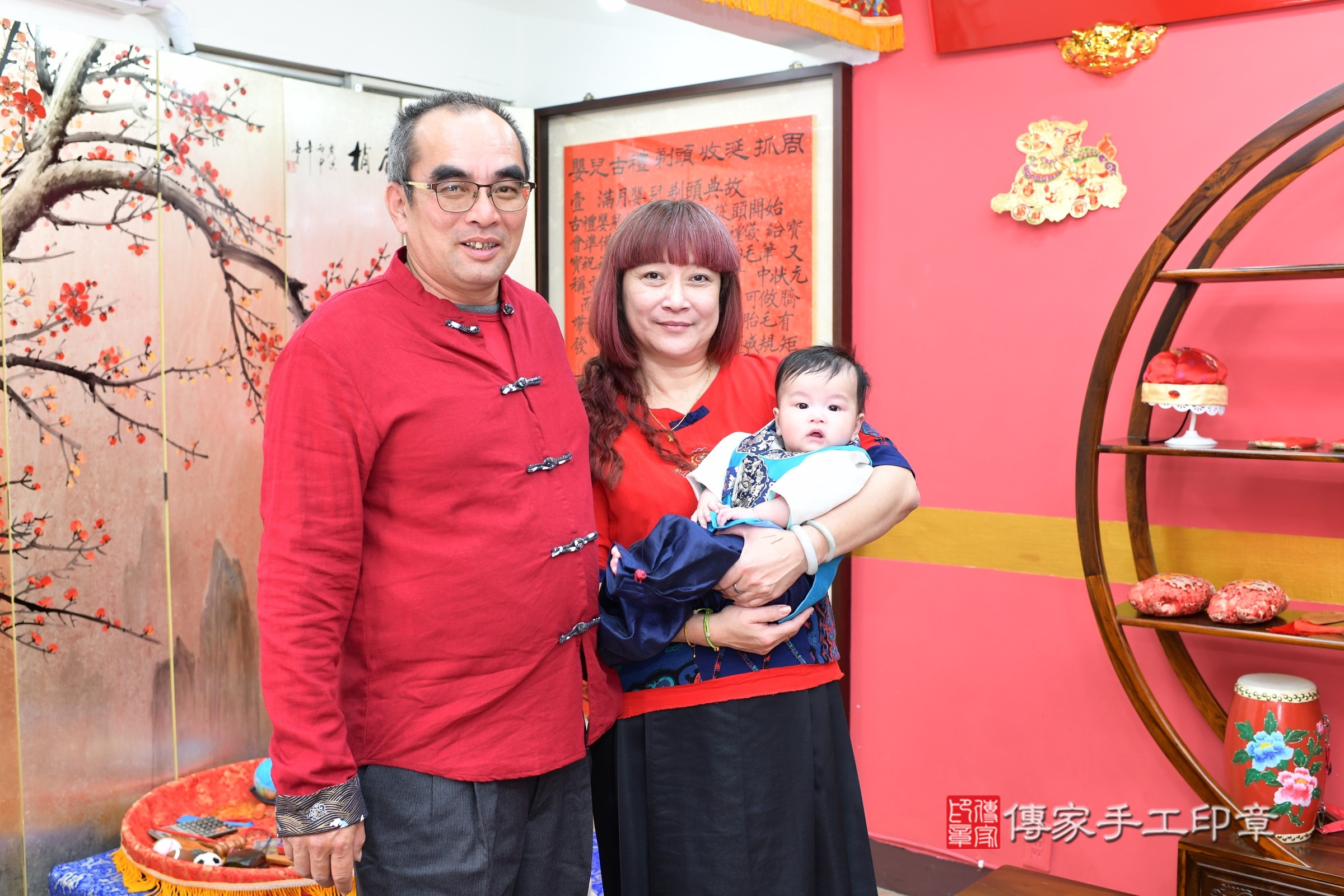 新北市永和區小鋠寶寶收涎推薦：傳家新北店收涎中國風會場，嬰兒古禮收涎收口水流程儀式、收涎吉祥話、收涎餅乾、收涎拍照。收涎證書。2024.12.15，照片5