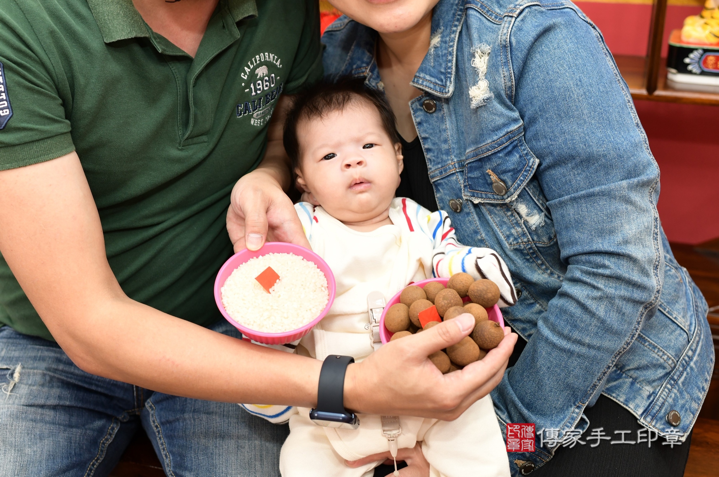 恩恩寶寶(新北市永和區嬰兒寶寶滿月剃頭理髮、嬰兒剃胎毛儀式吉祥話)。中國風會場，爸媽寶貝穿「日中韓」古裝禮服。專業拍照、證書。★購買「臍帶章、肚臍章、胎毛筆刷印章」贈送：剃頭、收涎、抓周，三選一。2024.12.13，照片12