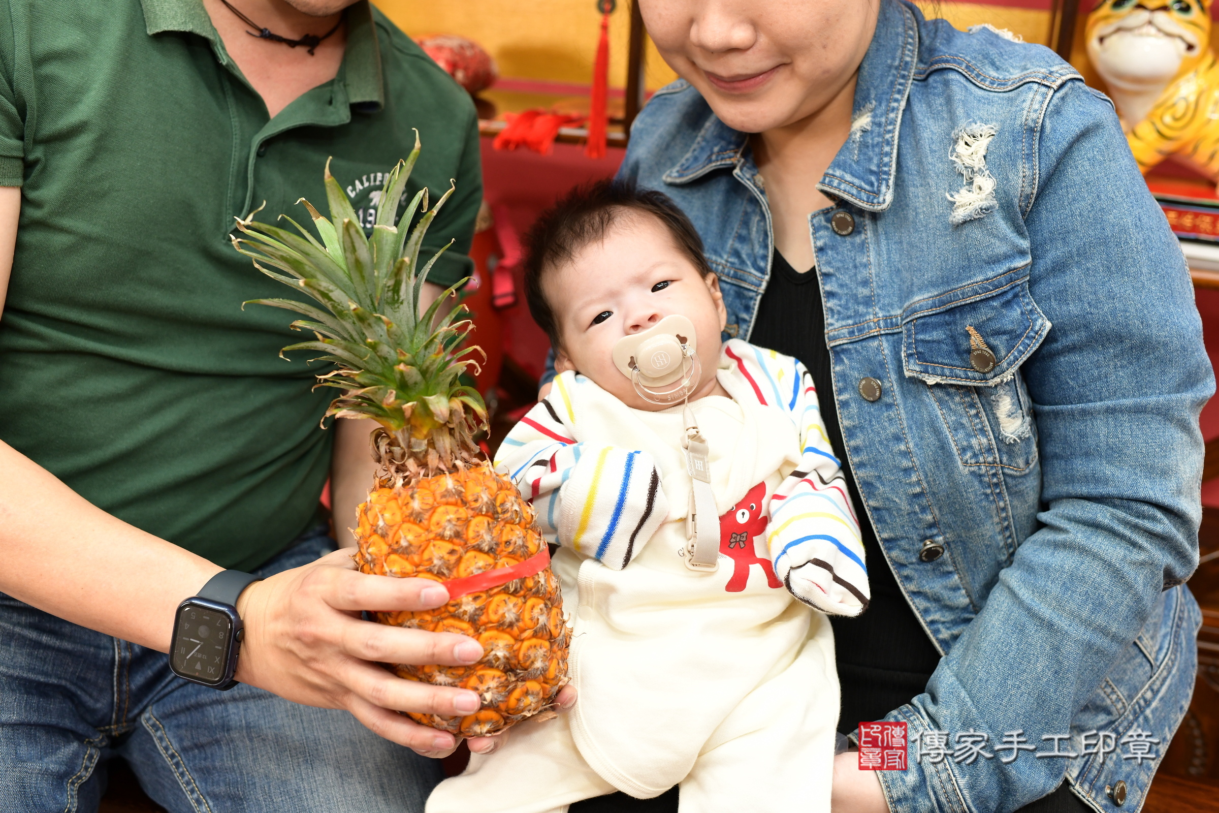 恩恩寶寶(新北市永和區嬰兒寶寶滿月剃頭理髮、嬰兒剃胎毛儀式吉祥話)。中國風會場，爸媽寶貝穿「日中韓」古裝禮服。專業拍照、證書。★購買「臍帶章、肚臍章、胎毛筆刷印章」贈送：剃頭、收涎、抓周，三選一。2024.12.13，照片16
