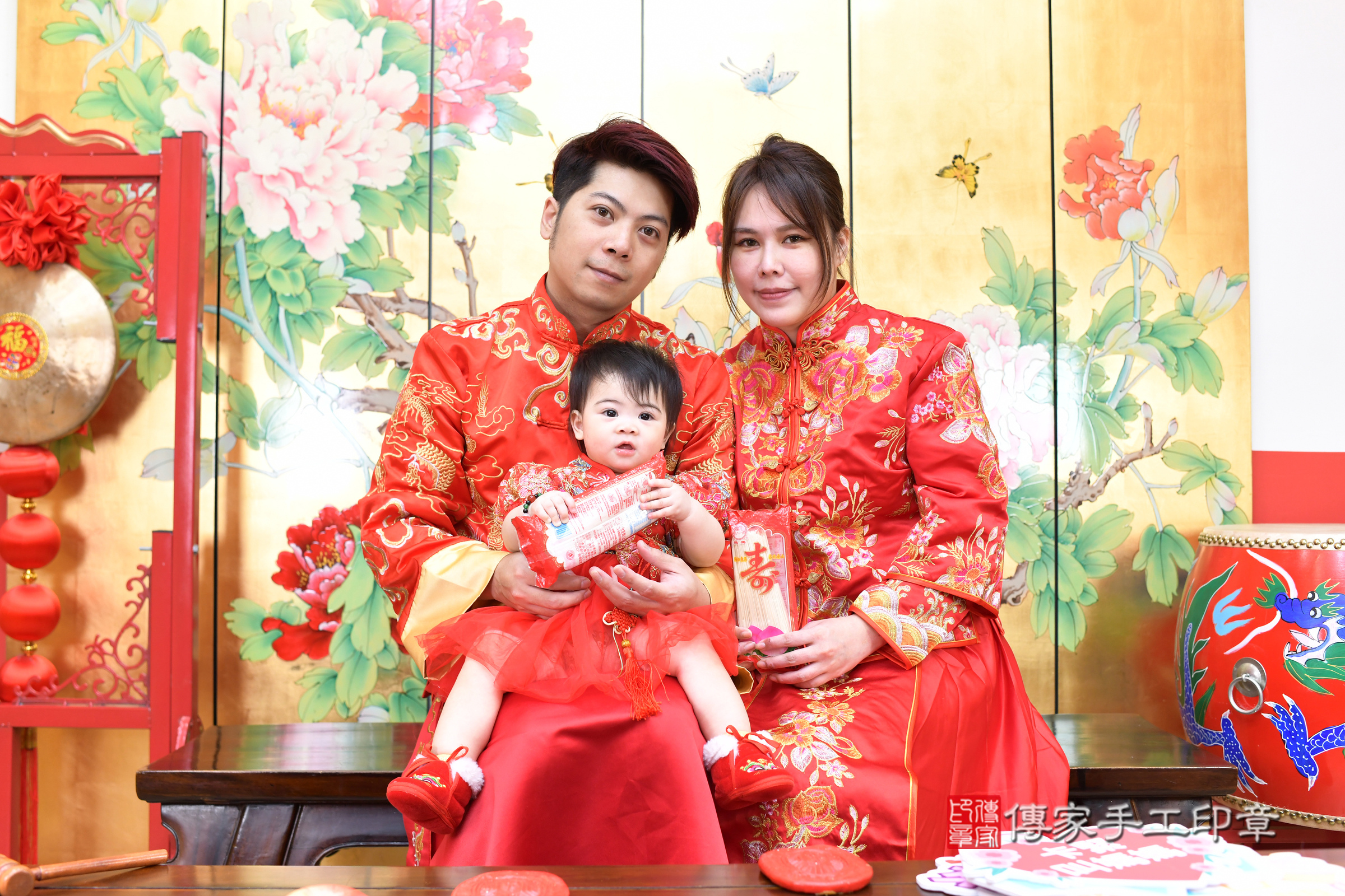 台北市大同區妮妮寶寶抓周推薦：傳家台北店抓周度脺中國風會場，嬰兒古禮抓周流程儀式吉祥話、抓周道具物品24種、拍照。抓周證書。2024.12.13，照片18