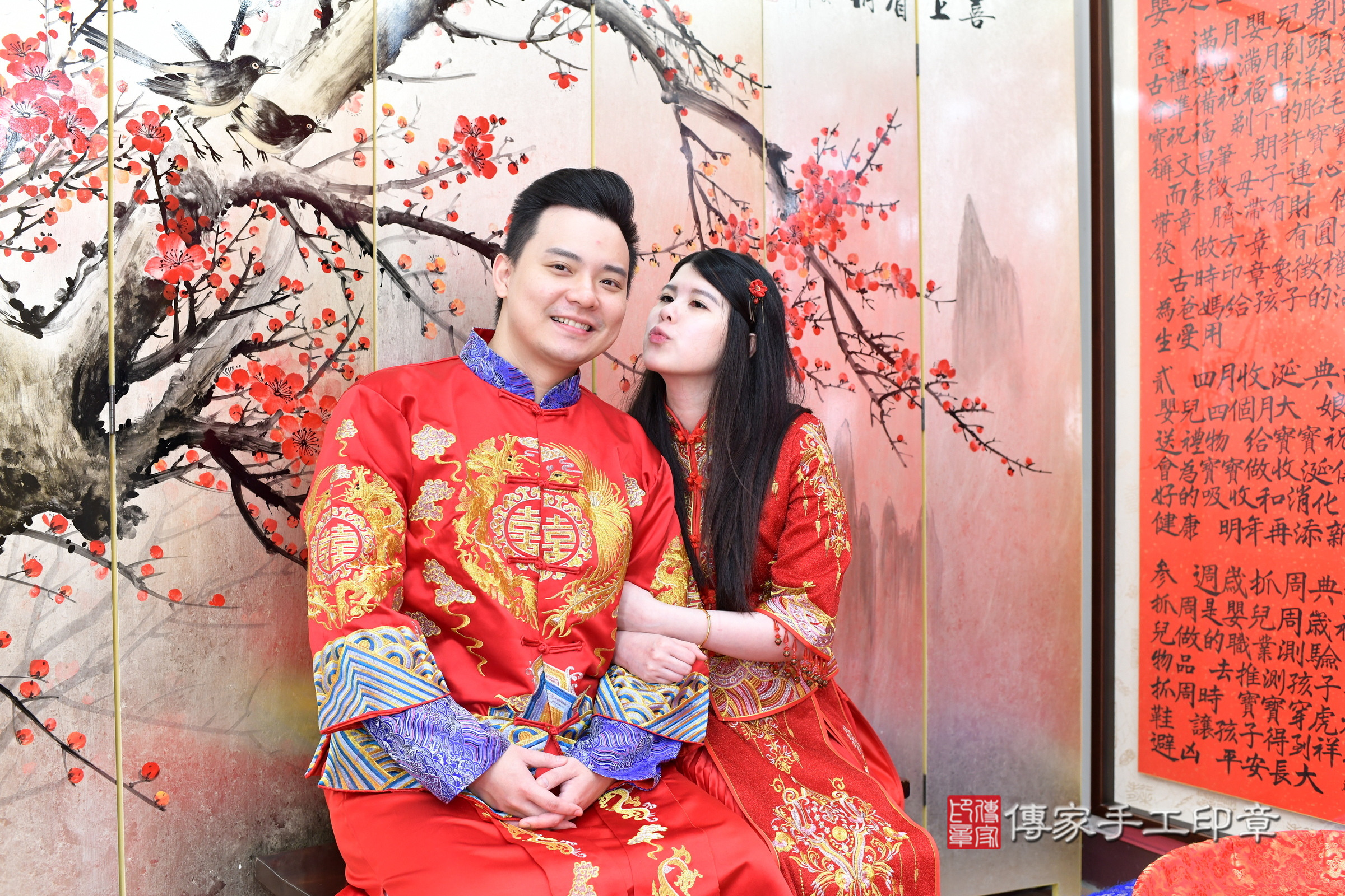 新北市永和區小璇寶寶收涎推薦：傳家新北店收涎中國風會場，嬰兒古禮收涎收口水流程儀式、收涎吉祥話、收涎餅乾、收涎拍照。收涎證書。2025.1.11，照片9