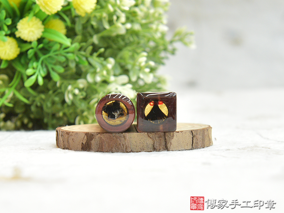 紅虎眼石印章、紅虎眼石臍髮印章、紅虎眼石印章開運印章(傳家印章新北店114.1.26)