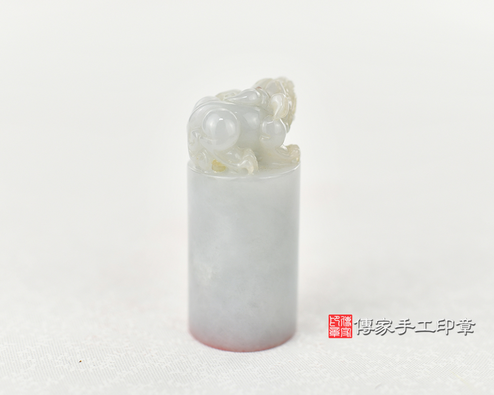 代刻翡翠個人印章-傳家手工印章台中店2024.1.26