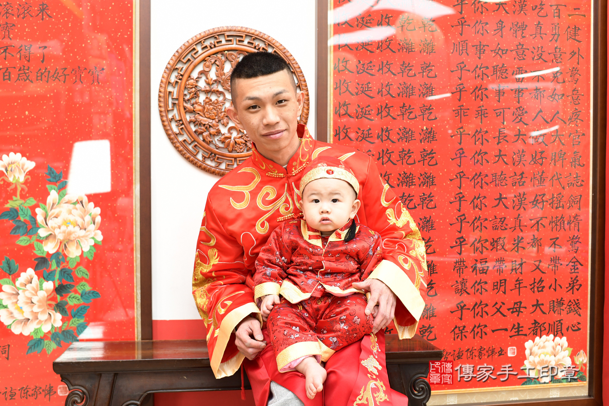 台北市大同區小倫寶寶抓周推薦：傳家台北店抓周度脺中國風會場，嬰兒古禮抓周流程儀式吉祥話、抓周道具物品24種、拍照。抓周證書。2025.1.26，照片4