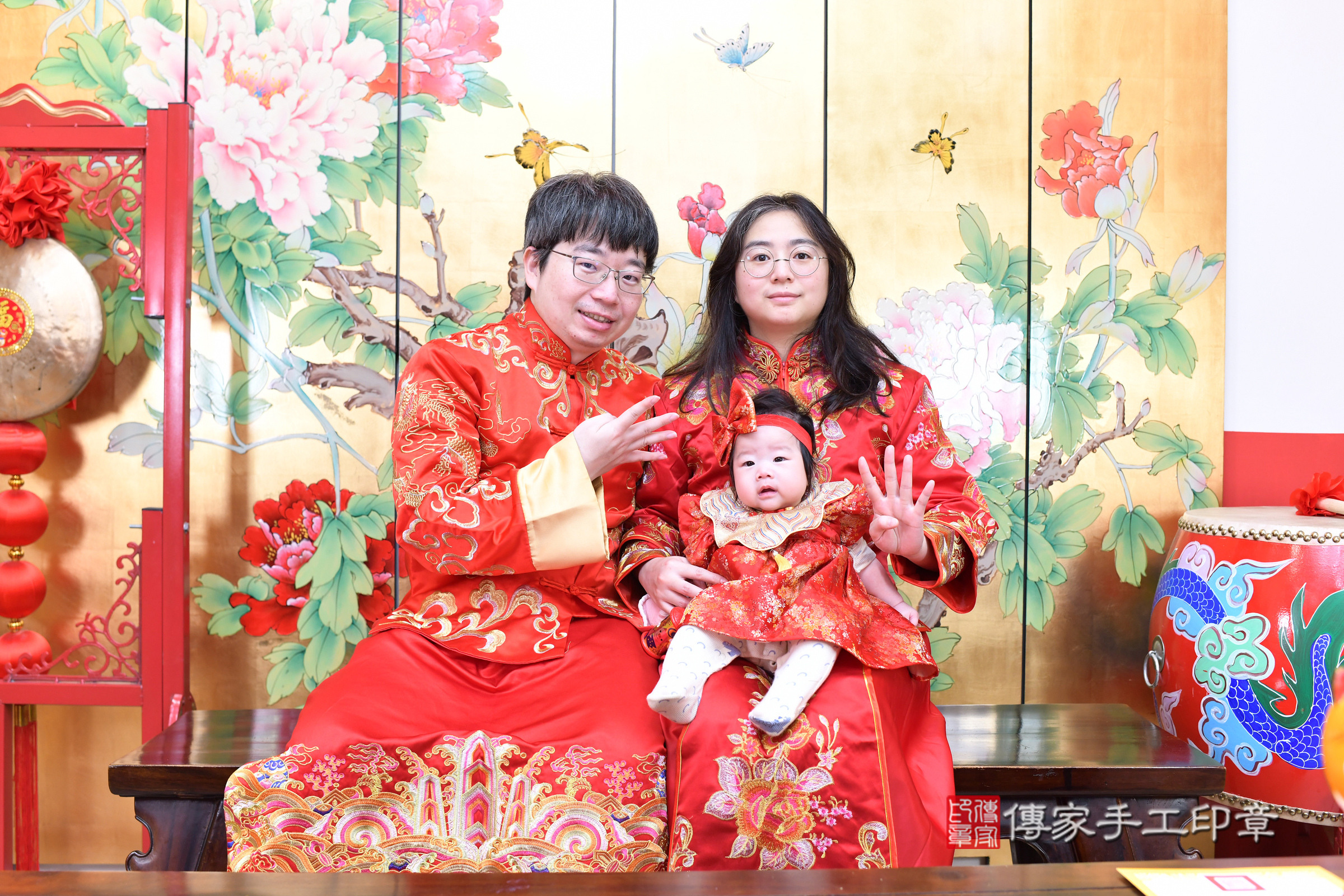 台北市大同區小杏寶寶收涎推薦：傳家台北店收涎中國風會場，嬰兒古禮收涎收口水流程儀式、收涎吉祥話、收涎餅乾、收涎拍照。收涎證書。2025.2.12，照片3