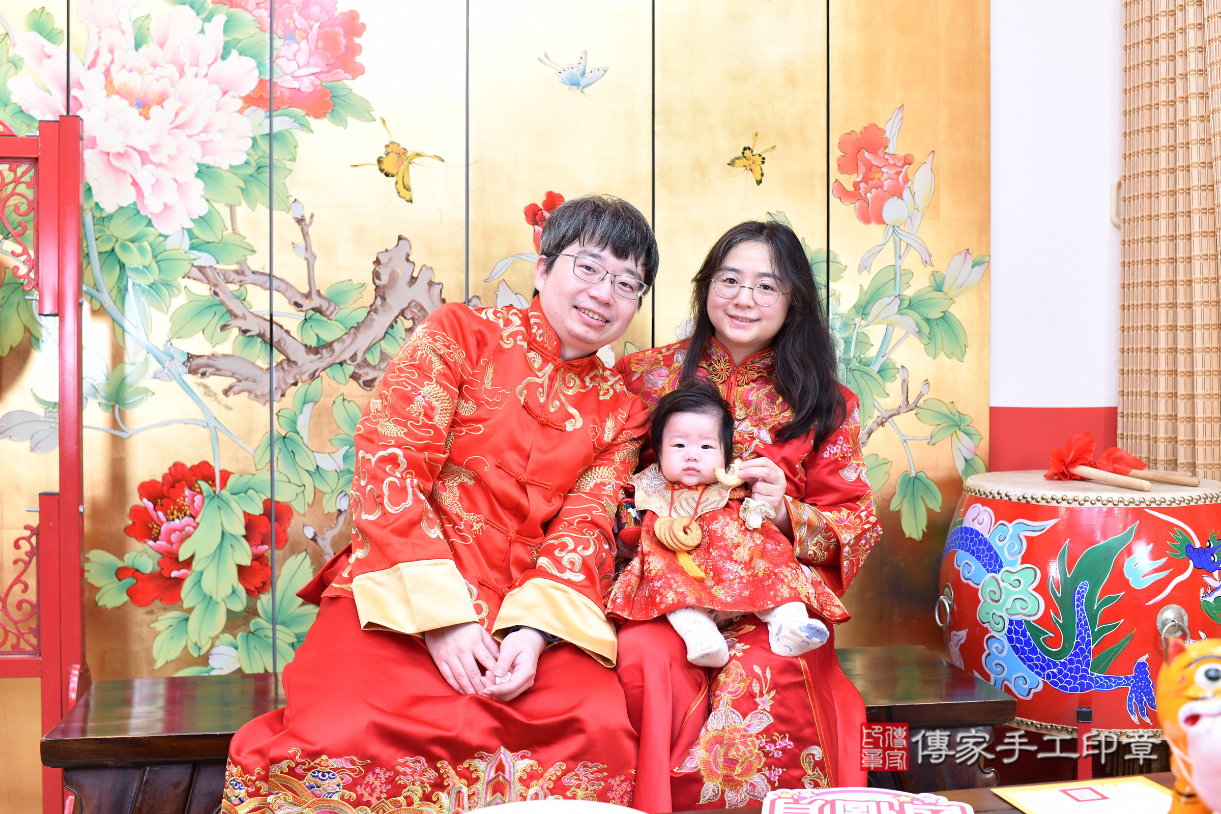 台北市大同區小杏寶寶收涎推薦：傳家台北店收涎中國風會場，嬰兒古禮收涎收口水流程儀式、收涎吉祥話、收涎餅乾、收涎拍照。收涎證書。2025.2.12，照片15
