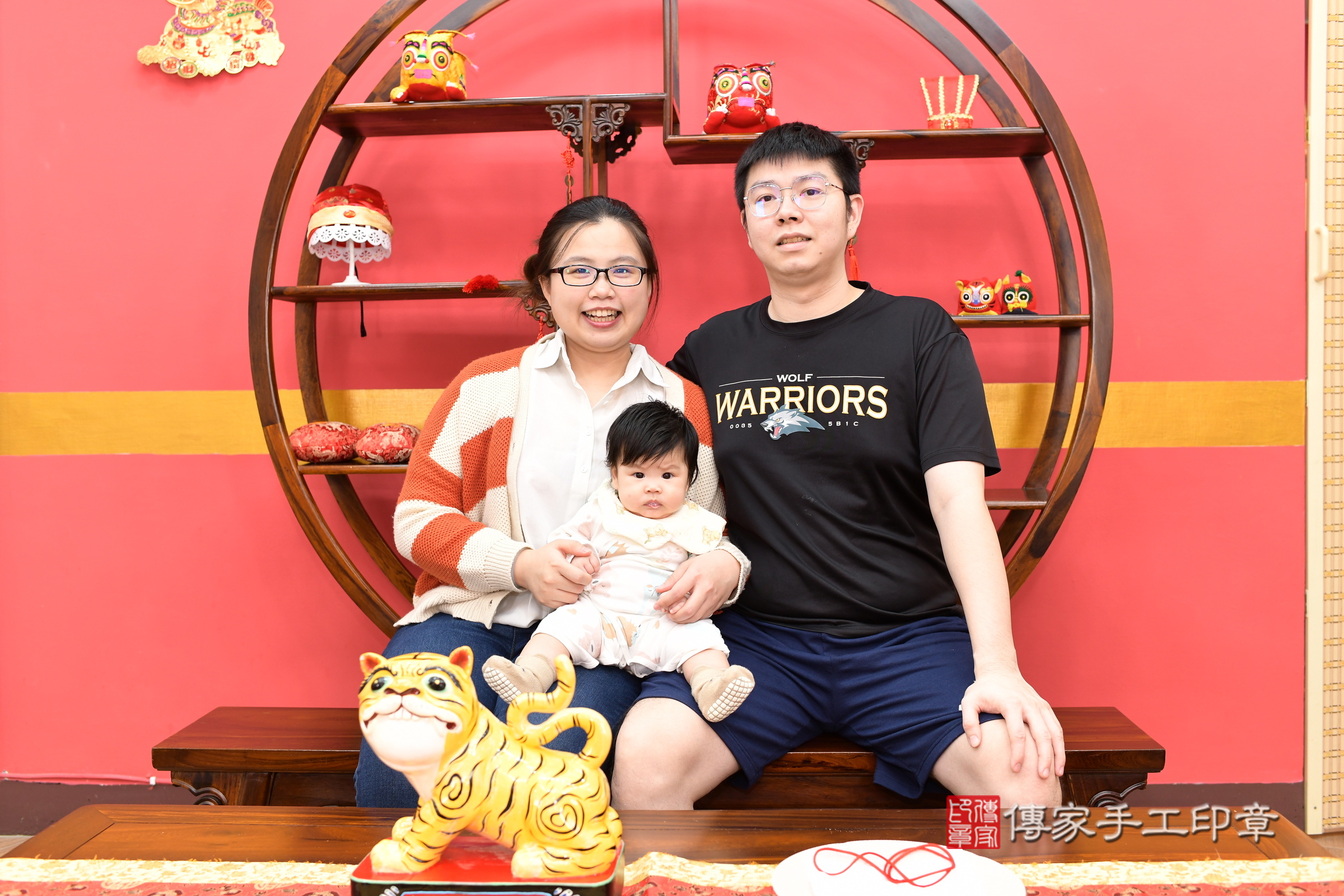 新北市永和區彤彤寶寶收涎推薦：傳家新北店收涎中國風會場，嬰兒古禮收涎收口水流程儀式、收涎吉祥話、收涎餅乾、收涎拍照。收涎證書。2025.2.17，照片2