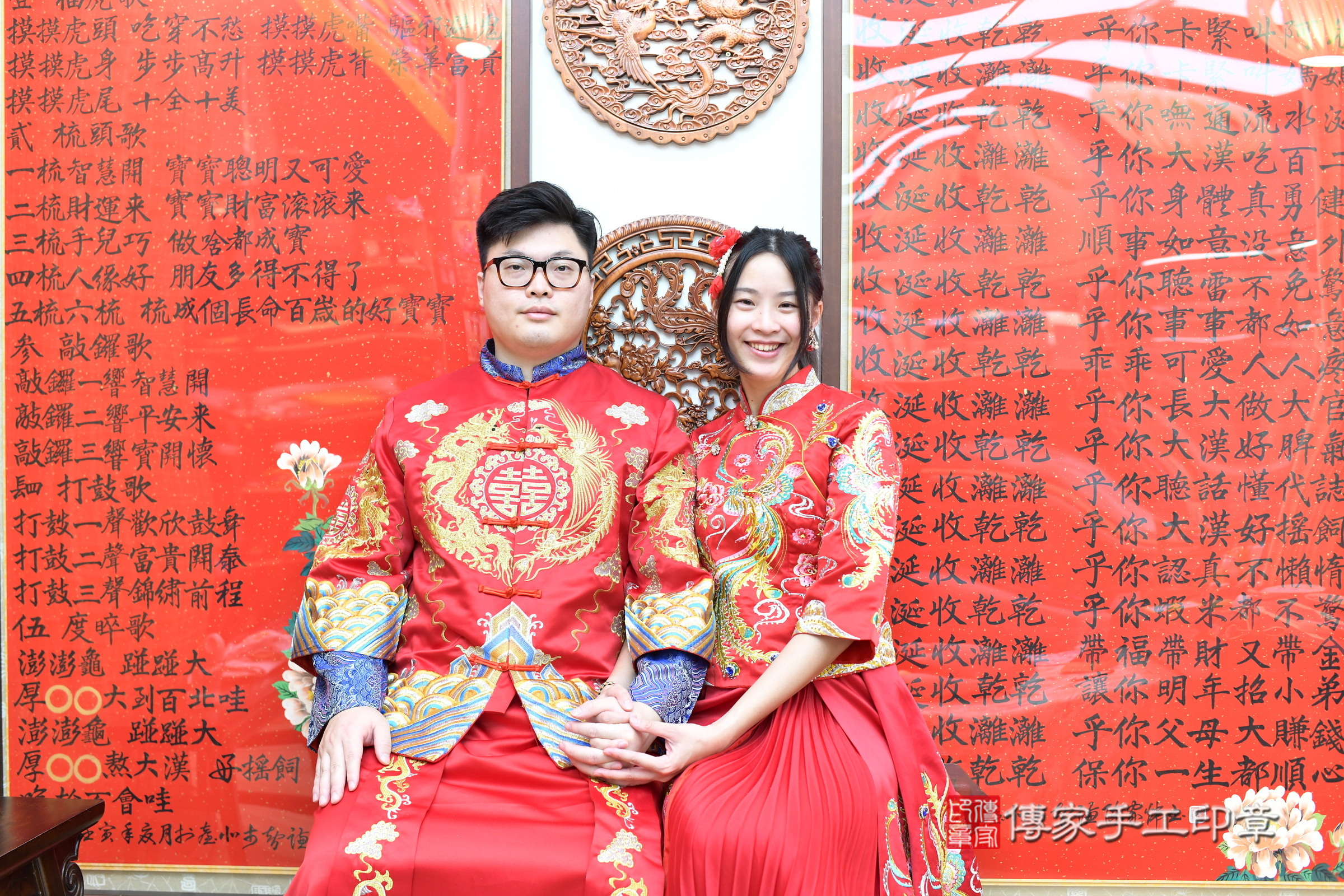 台北市大同區小麟寶寶收涎推薦：傳家台北店收涎中國風會場，嬰兒古禮收涎收口水流程儀式、收涎吉祥話、收涎餅乾、收涎拍照。收涎證書。2025.2.15，照片23