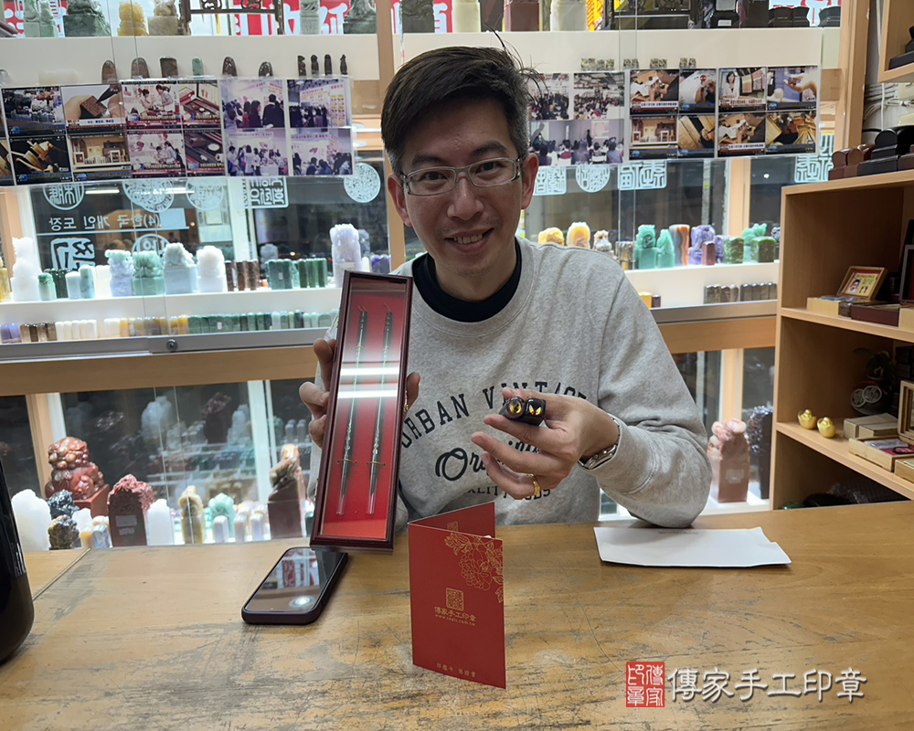 顧客滿意推薦開運臍髮印章以及胎毛筆-新北市板橋區-余先生2025.03.22