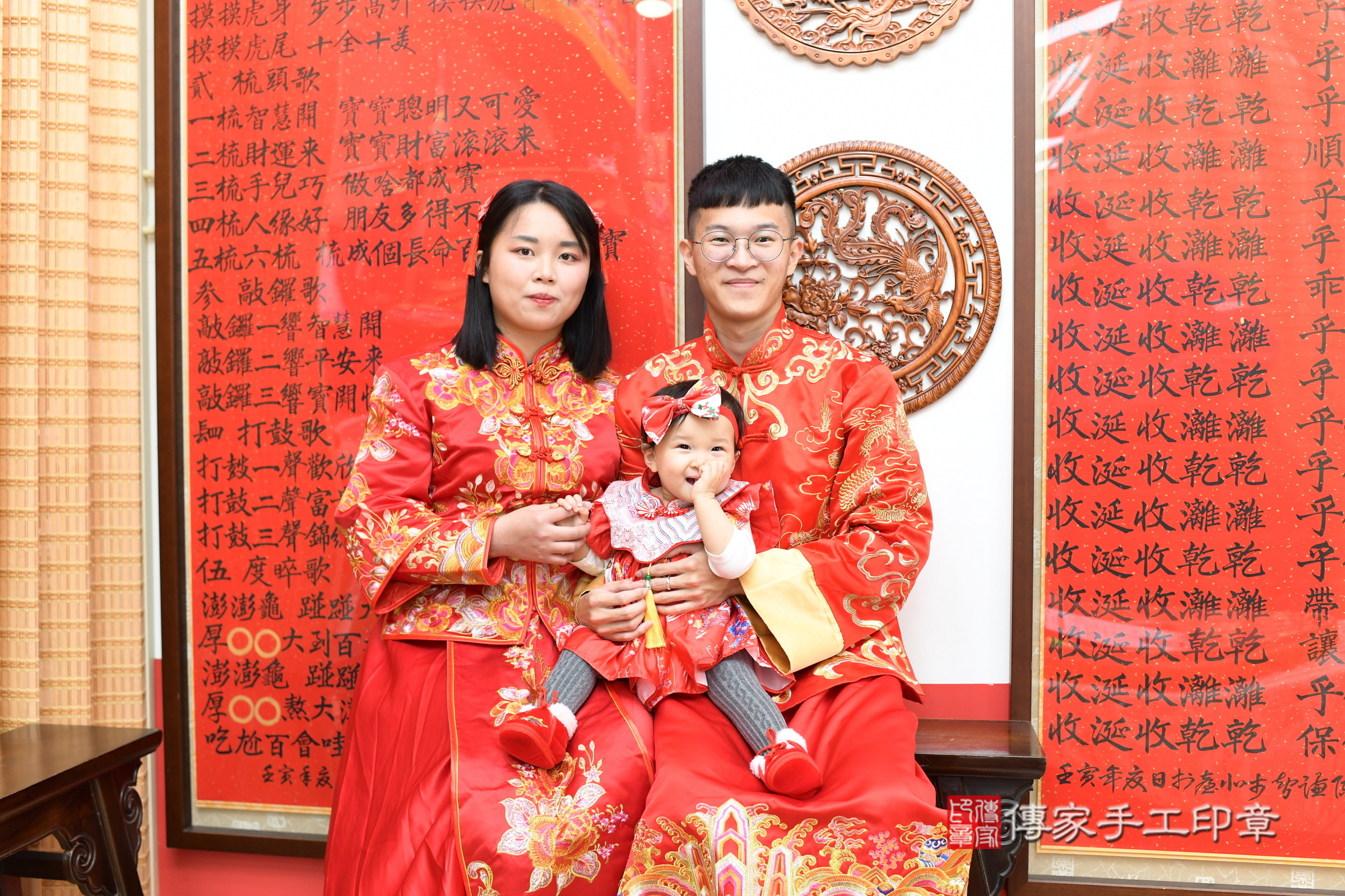 台北市大同區潼潼寶寶抓周推薦：傳家台北店抓周度脺中國風會場，嬰兒古禮抓周流程儀式吉祥話、抓周道具物品24種、拍照。抓周證書。2025.3.7，照片17