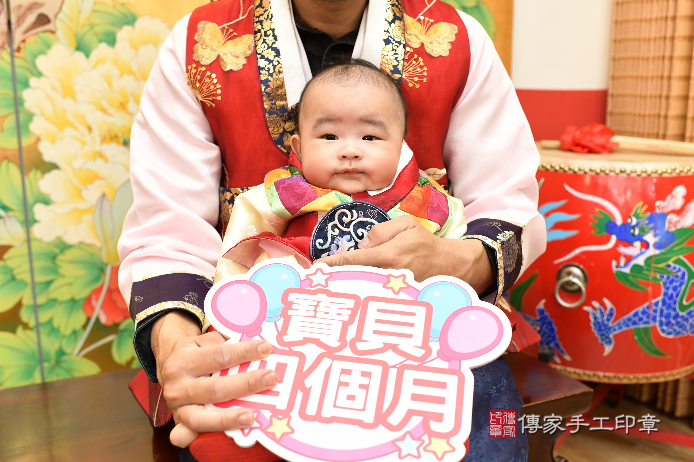 台北市大同區小杉寶寶收涎推薦：傳家台北店收涎中國風會場，嬰兒古禮收涎收口水流程儀式、收涎吉祥話、收涎餅乾、收涎拍照。收涎證書。2025.3.8，照片5