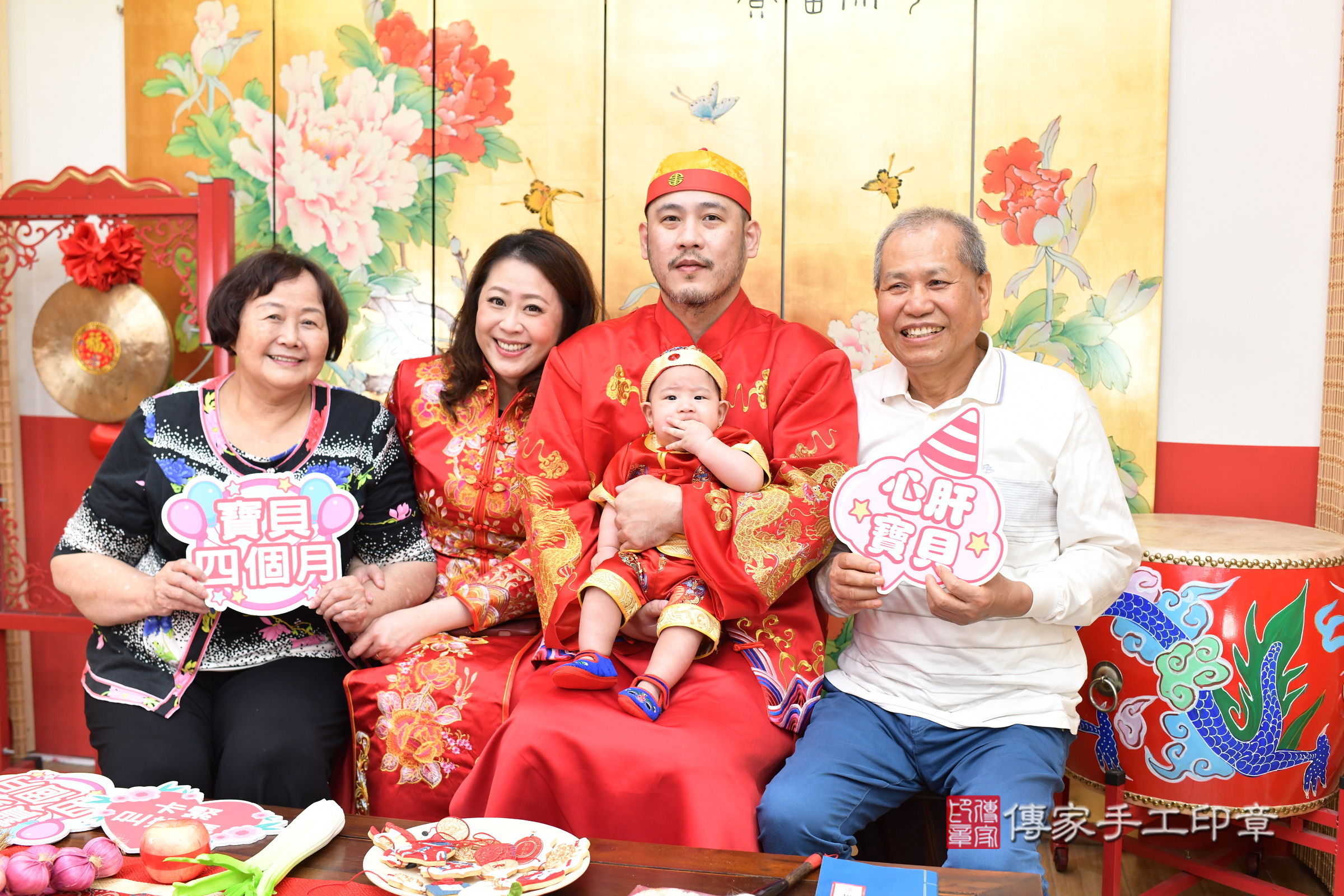 台北市大同區佑佑寶寶收涎推薦：傳家台北店收涎中國風會場，嬰兒古禮收涎收口水流程儀式、收涎吉祥話、收涎餅乾、收涎拍照。收涎證書。2025.4.12，照片5