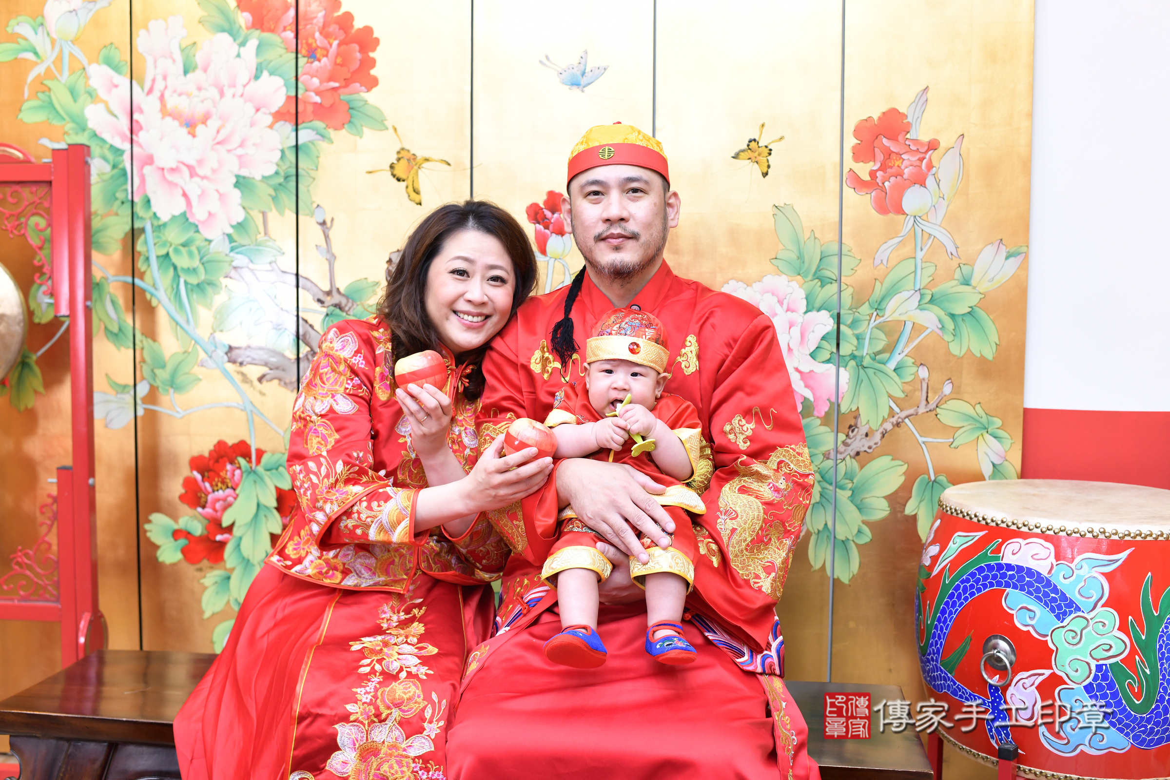台北市大同區佑佑寶寶收涎推薦：傳家台北店收涎中國風會場，嬰兒古禮收涎收口水流程儀式、收涎吉祥話、收涎餅乾、收涎拍照。收涎證書。2025.4.12，照片16