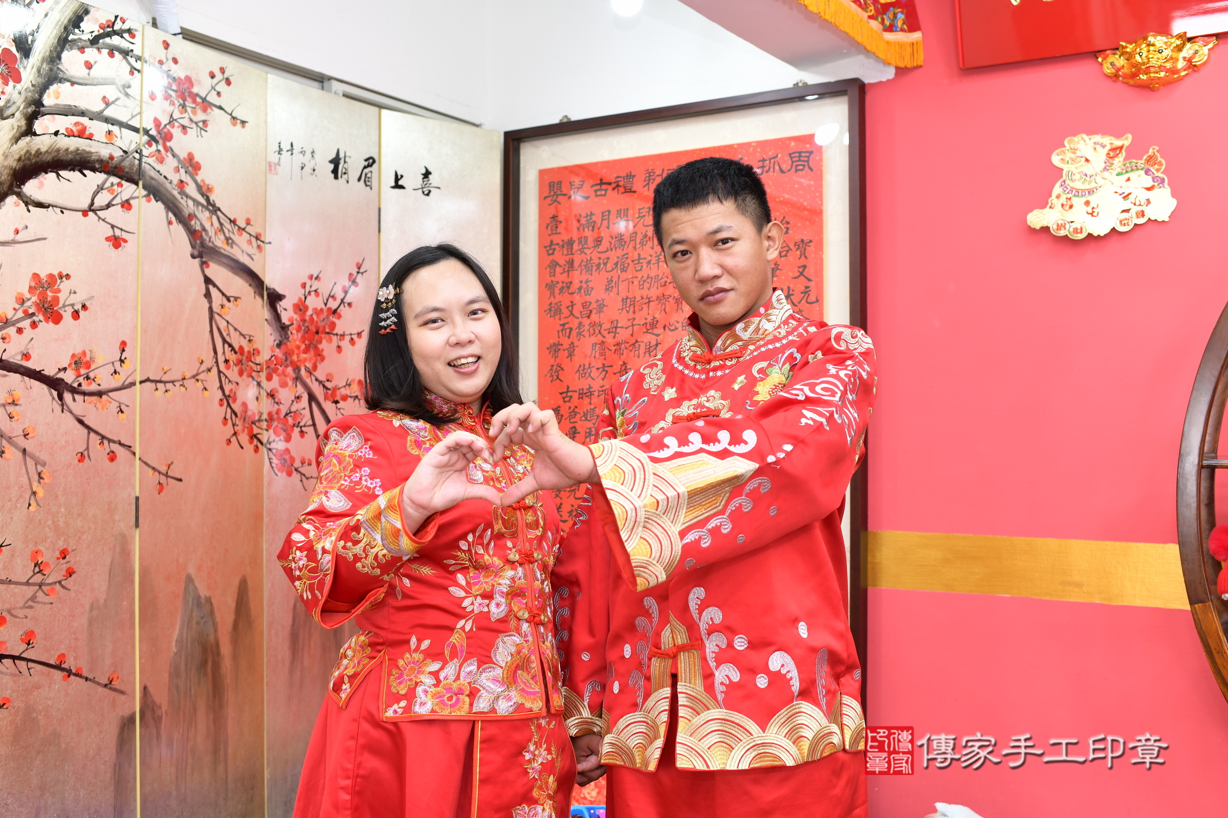 斌斌寶寶(新北市永和區嬰兒寶寶滿月剃頭理髮、嬰兒剃胎毛儀式吉祥話)。中國風會場，爸媽寶貝穿「日中韓」古裝禮服。專業拍照、證書。★購買「臍帶章、肚臍章、胎毛筆刷印章」贈送：剃頭、收涎、抓周，三選一。2025.4.25，照片2