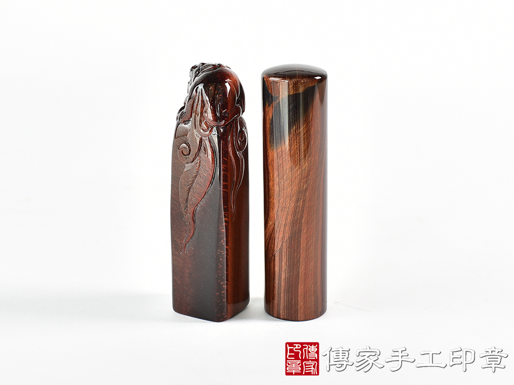 頂級虎眼石精雕貔貅:開運印章、結婚對章 9.jpg